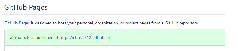 a successful publish