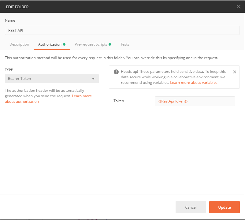 setting up collection auth